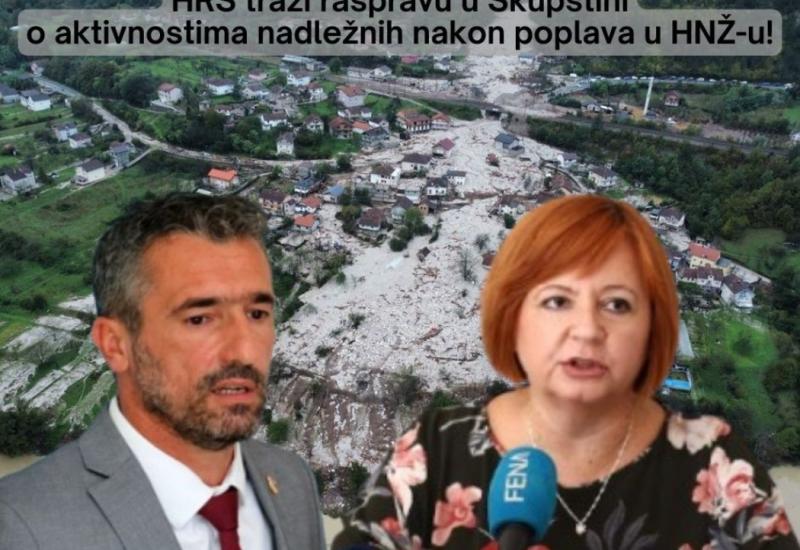 HRS: Tražimo raspravu o aktivnostima u poplavljenim područjima u Skupštini HNŽ-a